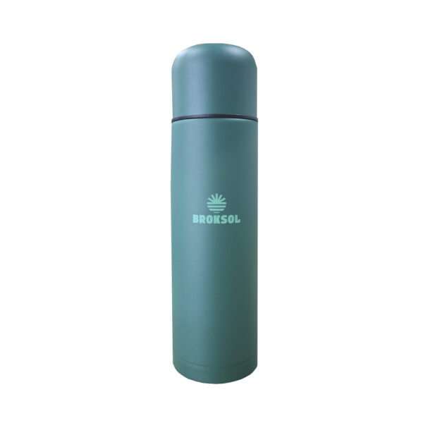 Thermos Cilio 750 Ml In Acciaio Inox | Bocca Larga 7,5 Cm | Tappo A Vite E Bicchiere Incluso | Isolante A Doppia Parete