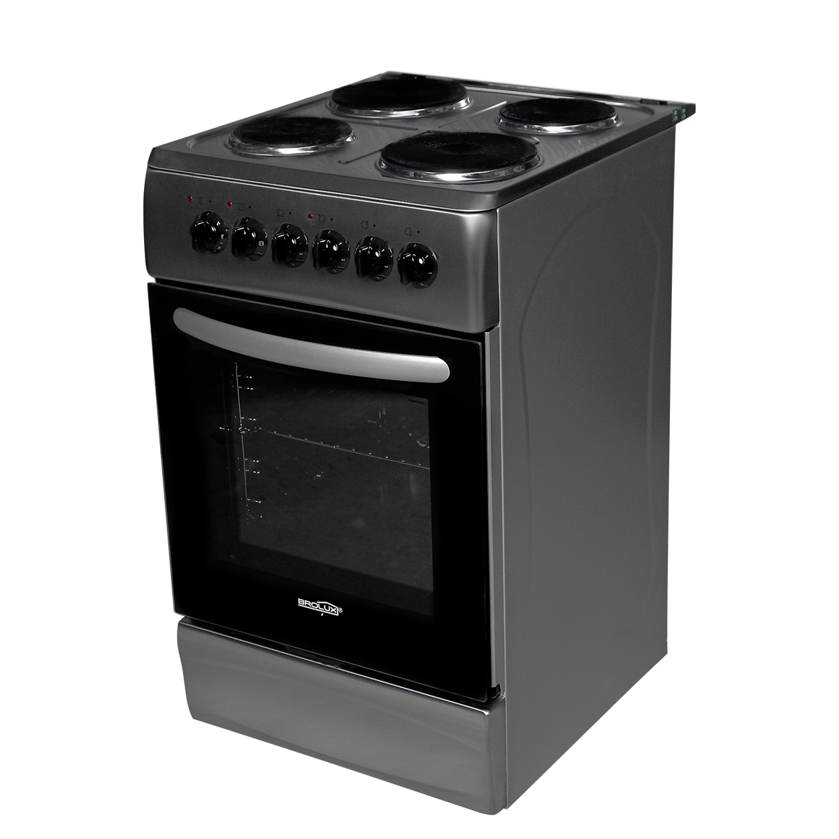 Cocina Electrica 4 Hornallas Acero Inoxidable