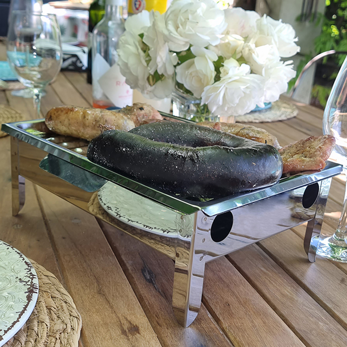 Brasero de Mesa Acero Inox - vista 2