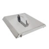 Tapa universal de acero inoxidable para plancha bifera con manija