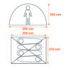 Carpa Atenas Pro - 4 Personas - vista 3