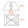 Medidas CARP-12 Carpa Atenas Pro - 2 Personas - vista 3