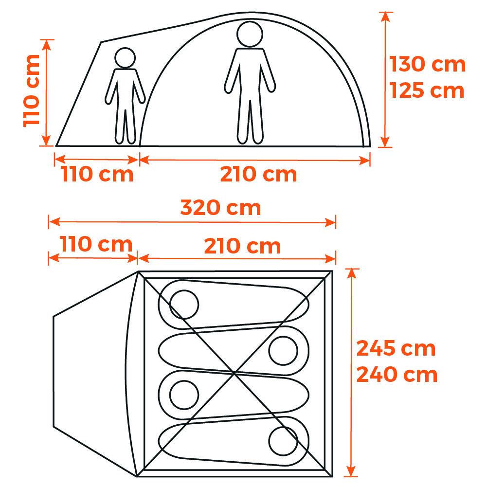 Carpa Aguila Pro - 4 Personas - vista 6