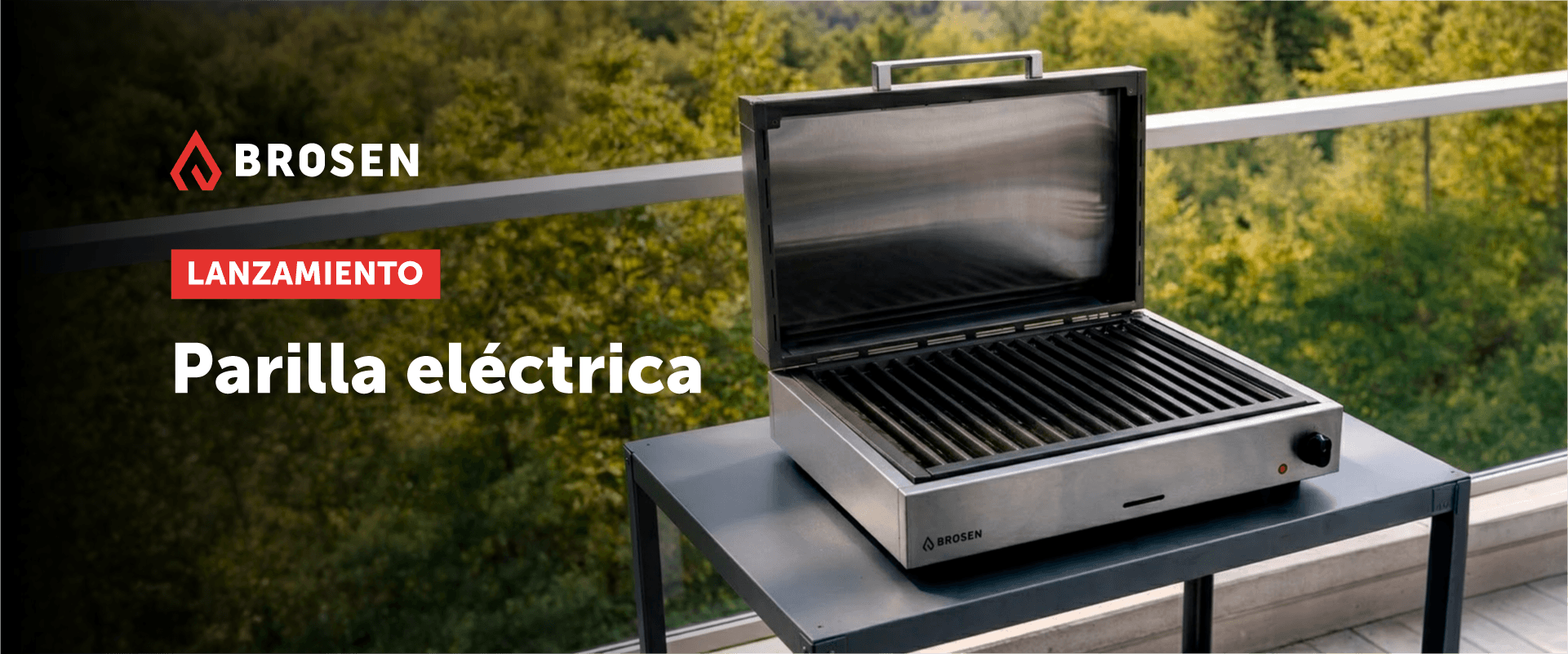 Nuevas parrillas electricas portatiles Brosen Brogas para departamentos y exterior