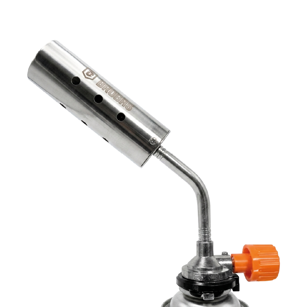 Soplete cañón 360° de acero con perilla naranja