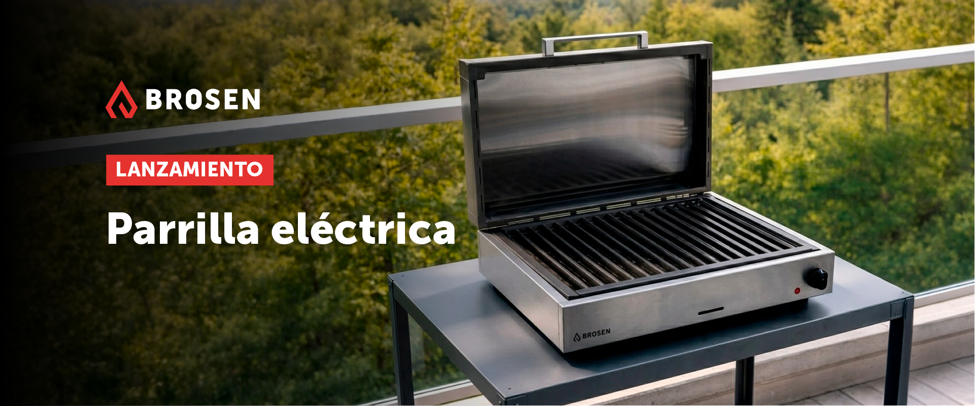 Nuevas parrillas electricas portatiles Brosen Brogas para departamentos y exterior